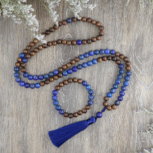 Ensemble Mystique Mala en Lapis-Lazuli